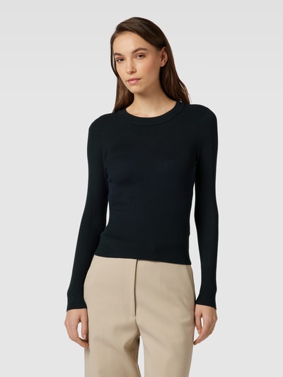 Peek & Cloppenburg EspritPullover Mit Geripptem Rundhalsausschnitt In Black