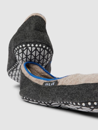 Peek & Cloppenburg FalkeHausschuhe Aus Schurwoll-Mix Mit Logo-Detail Modell 'COSYSHOE' In Beige Melange