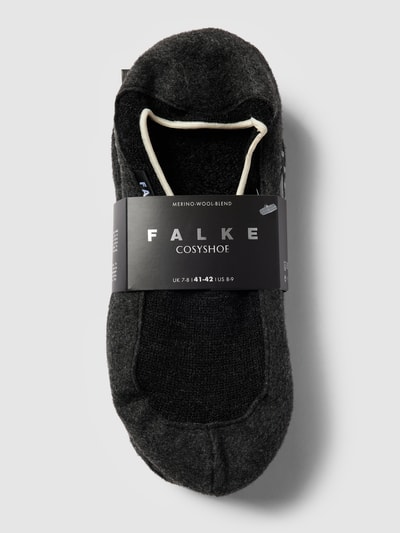 Peek & Cloppenburg FalkeHausschuhe Aus Schurwoll-Mix Mit Logo-Detail Modell 'COSYSHOE' In Anthrazit Melange