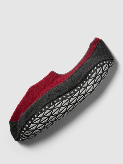 Peek & Cloppenburg FalkeHausschuhe aus Schurwoll-Mix Modell 'COSYSHOE' in bordeaux melange