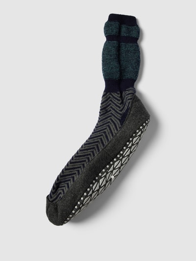 Peek & Cloppenburg FalkeHausschuhe mit Anti-Slip-System Modell 'COSYSHOE' in petrol