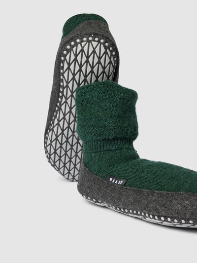 Peek & Cloppenburg FalkeSocken Mit Elastischem Rippenbündchen Modell 'COSYSHOES' In Dunkelgruen Melange