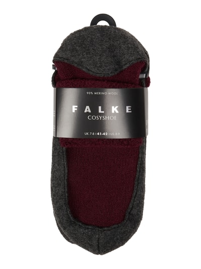 Peek & Cloppenburg FalkeSocken Mit Elastischem Rippenbündchen Modell 'COSYSHOES' In Bordeaux