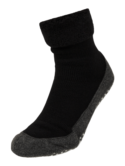 Peek & Cloppenburg FalkeSocken mit elastischem Rippenbündchen Modell 'COSYSHOES' in black