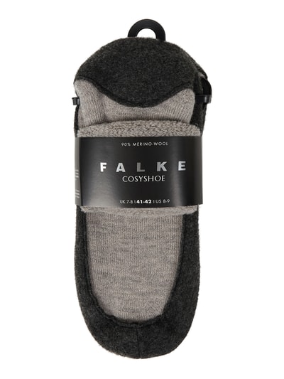 Peek & Cloppenburg FalkeSocken Mit Elastischem Rippenbündchen Modell 'COSYSHOES' In Hellgrau Melange