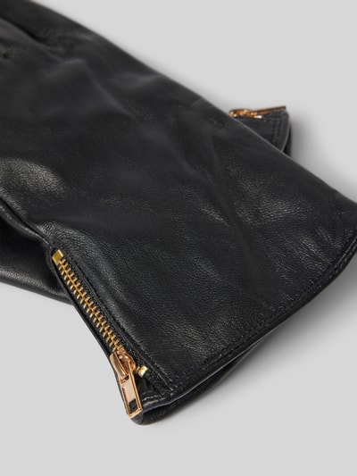 Peek & Cloppenburg FI.NELederhandschuhe Mit Reißverschluss In Black