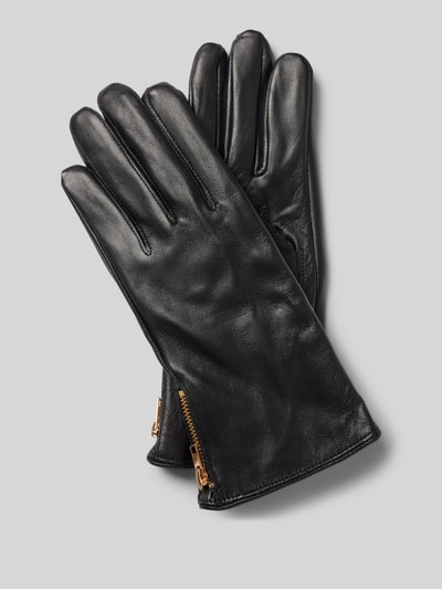 Peek & Cloppenburg FI.NELederhandschuhe Mit Reißverschluss In Black