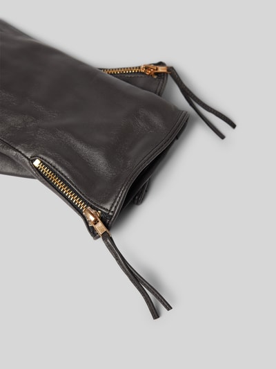 Peek & Cloppenburg FI.NELederhandschuhe Mit Reißverschluss In Dunkelbraun