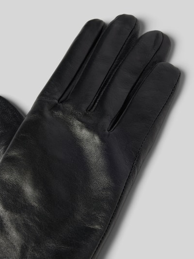 Peek & Cloppenburg FI.NELederhandschuhe Mit Strukturmuster In Black