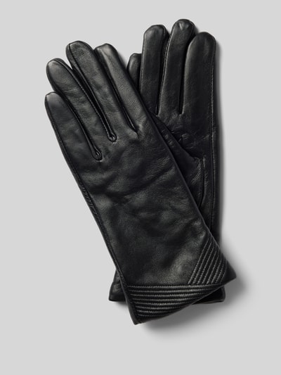 Peek & Cloppenburg FI.NELederhandschuhe Mit Strukturmuster In Black