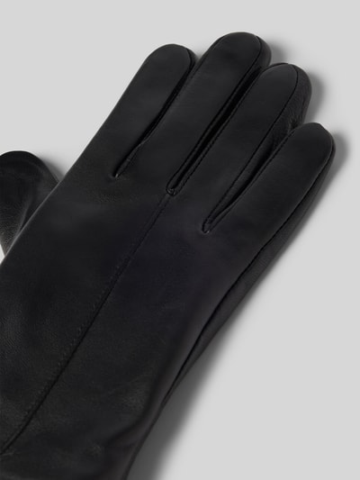 Peek & Cloppenburg FI.NELederhandschuhe Mit Wellensaum In Black