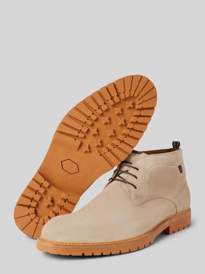 Peek & Cloppenburg Floris Van BommelLederboots Mit Label-Badge Modell 'De Karper' In Taupe