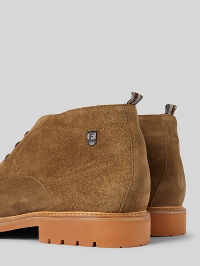 Peek & Cloppenburg Floris Van BommelLederboots Mit Label-Badge Modell 'De Karper' In Oliv