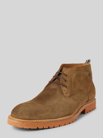 Peek & Cloppenburg Floris Van BommelLederboots mit Label-Badge Modell 'De Karper' in oliv