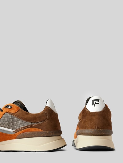Peek & Cloppenburg Floris Van BommelLedersneaker Mit Label-Patch Modell 'De Zager' In Cognac