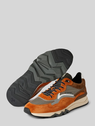 Peek & Cloppenburg Floris Van BommelLedersneaker Mit Label-Patch Modell 'De Zager' In Cognac