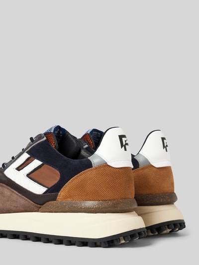 Peek & Cloppenburg Floris Van BommelLedersneaker Mit Profilierter Sohle Modell 'Noppi' In Taupe