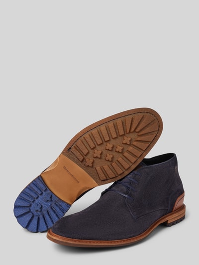 Peek & Cloppenburg Floris Van BommelSchnürschuhe Mit Label-Detail In Marine