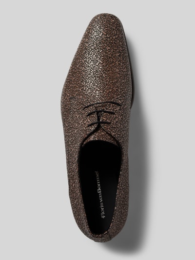 Peek & Cloppenburg Floris Van BommelSchnürschuhe Us Leder Mit Label-Detail In Taupe