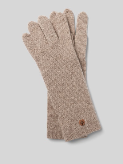 Peek & Cloppenburg FraasKaschmirhandschuhe mit Logo-Applikation in beige