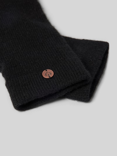 Peek & Cloppenburg FraasKaschmirhandschuhe Mit Logo-Applikation In Black
