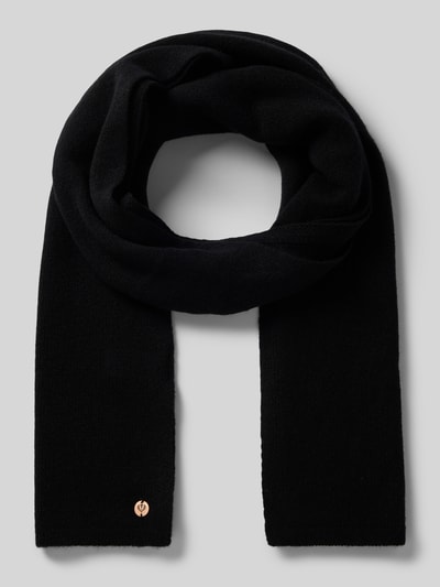 Peek & Cloppenburg FraasSchal aus reinem Kaschmir mit Label-Detail in black