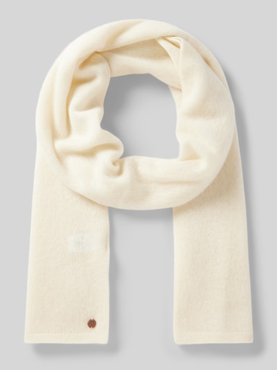 Peek & Cloppenburg FraasSchal aus reinem Kaschmir mit Label-Detail in offwhite