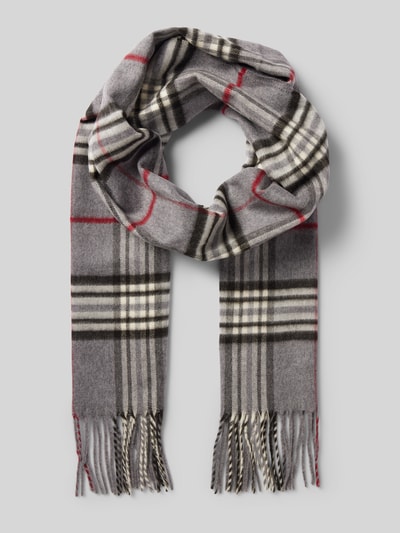 Peek & Cloppenburg FraasSchal Mit Fransen In Mittelgrau Melange