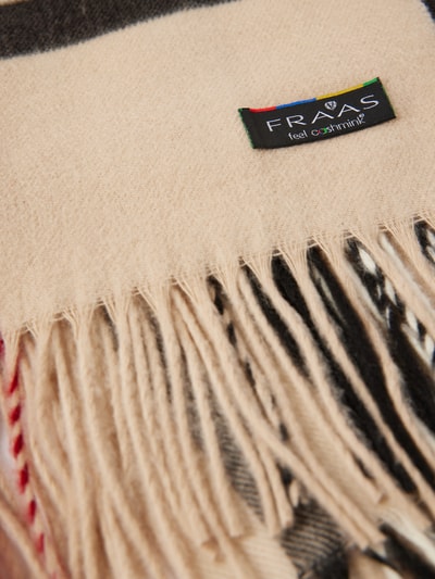 Peek & Cloppenburg FraasSchal Mit Fransen Modell 'Cashmink Karo' In Beige