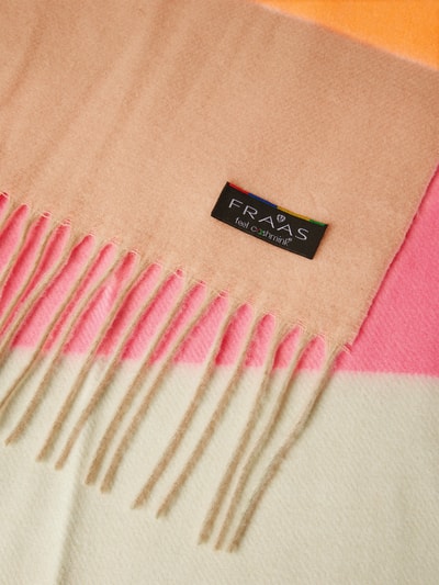 Peek & Cloppenburg FraasSchal Mit Label-Patch Modell 'Cashmink' In Orange Melange