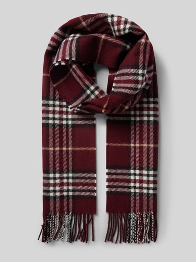 Peek & Cloppenburg FraasWollschal mit Fransen Modell 'Fraasberry' in bordeaux