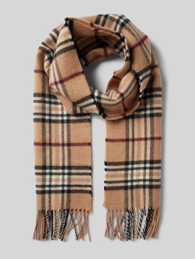 Peek & Cloppenburg FraasWollschal mit Fransen Modell 'Fraasberry' in camel