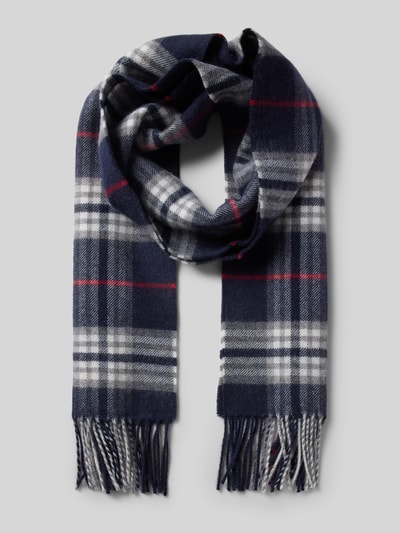 Peek & Cloppenburg FraasWollschal mit Fransen Modell 'Fraasberry' in marine