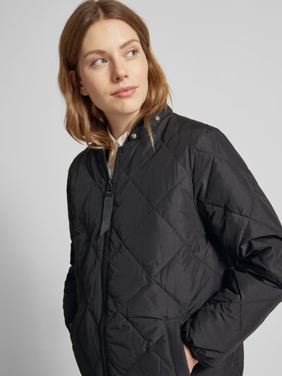 Peek & Cloppenburg FREE/QUENTSteppmantel Mit Kapuze Modell 'Signa' In Metallic Black