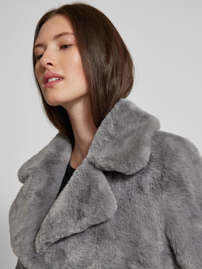 Peek & Cloppenburg Frieda & FreddiesMantel Mit Kunstfellbesatz Modell 'MOONRIVER' In Hellgrau