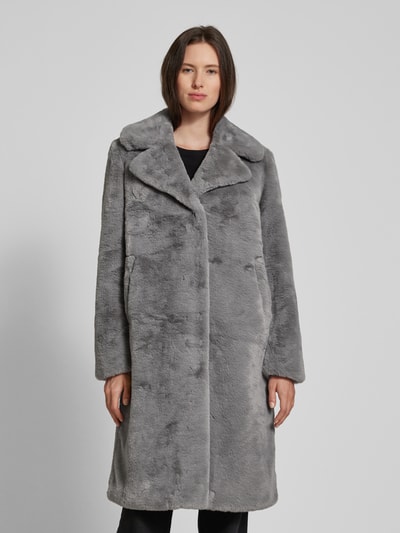 Peek & Cloppenburg Frieda & FreddiesMantel Mit Kunstfellbesatz Modell 'MOONRIVER' In Hellgrau