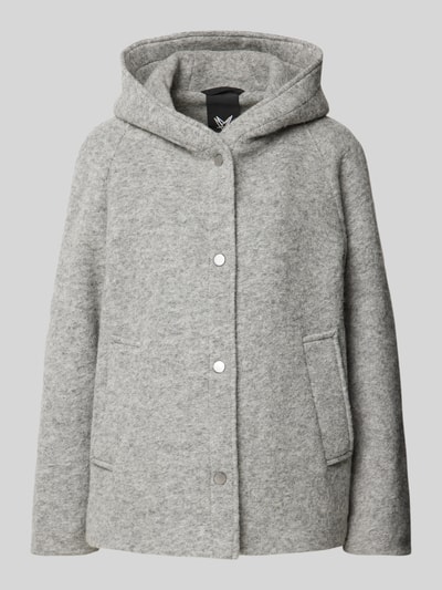 Peek & Cloppenburg Fuchs SchmittJacke Mit Kapuze In Hellgrau Melange