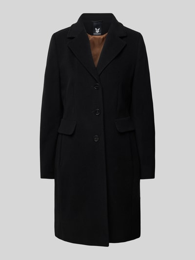 Peek & Cloppenburg Fuchs SchmittKörpernah Geschnittener Wollmantel Mit Kaschmiranteil Pattentaschen In Black