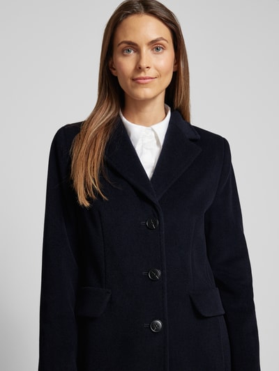 Peek & Cloppenburg Fuchs SchmittKörpernah Geschnittener Wollmantel Mit Kaschmiranteil Pattentaschen In Marine