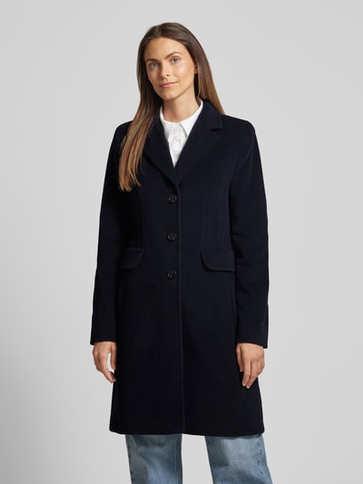 Peek & Cloppenburg Fuchs SchmittKörpernah Geschnittener Wollmantel Mit Kaschmiranteil Pattentaschen In Marine