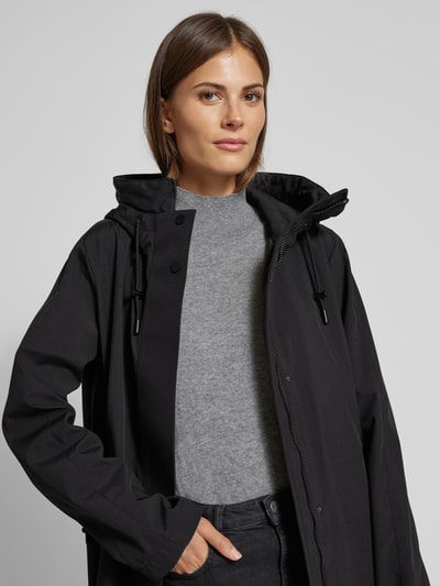 Peek & Cloppenburg Fuchs SchmittMantel Mit Kapuze In Black