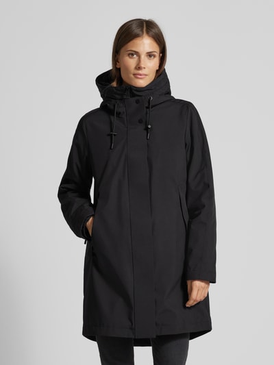 Peek & Cloppenburg Fuchs SchmittMantel Mit Kapuze In Black