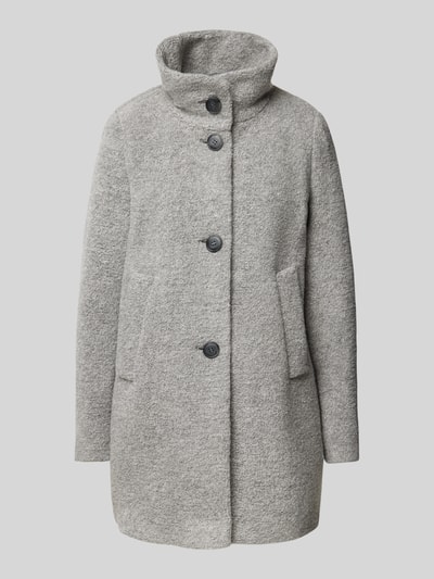 Peek & Cloppenburg Fuchs SchmittMantel Mit Stehkragen In Hellgrau Melange
