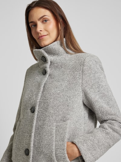Peek & Cloppenburg Fuchs SchmittMantel Mit Stehkragen In Hellgrau Melange