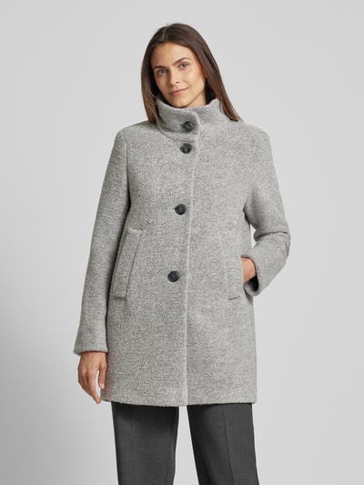 Peek & Cloppenburg Fuchs SchmittMantel Mit Stehkragen In Hellgrau Melange