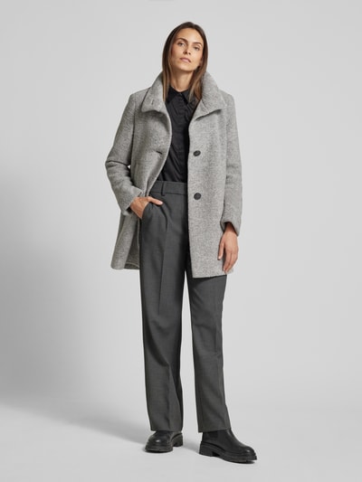 Peek & Cloppenburg Fuchs SchmittMantel mit Stehkragen in hellgrau melange