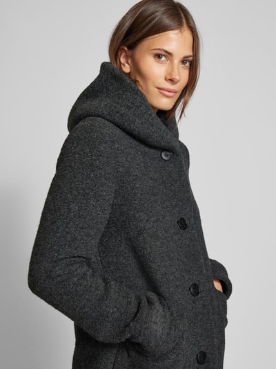 Peek & Cloppenburg Fuchs SchmittMantel Mit Strukturmuster In Anthrazit Melange