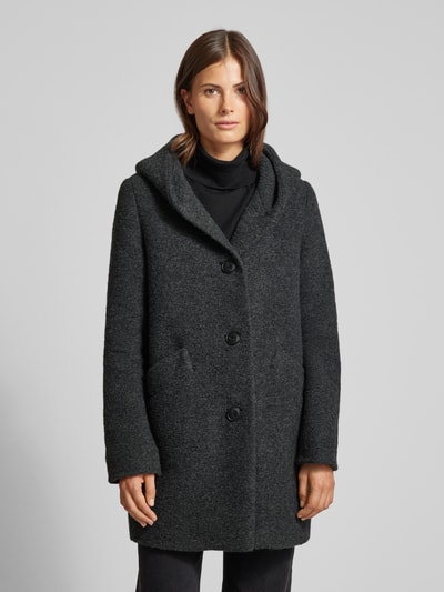 Peek & Cloppenburg Fuchs SchmittMantel Mit Strukturmuster In Anthrazit Melange