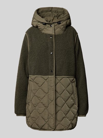 Peek & Cloppenburg Fuchs SchmittSteppmantel Mit Druckknopfleiste In Khaki