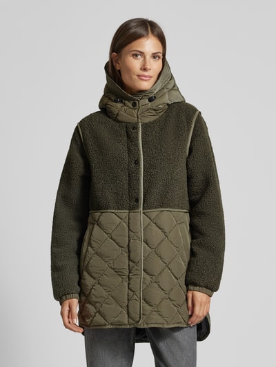 Peek & Cloppenburg Fuchs SchmittSteppmantel Mit Druckknopfleiste In Khaki